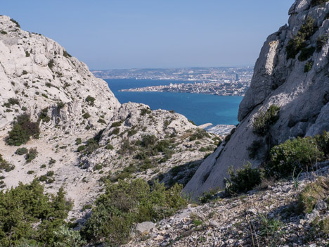 Marseille depuis le Col des Chèvres