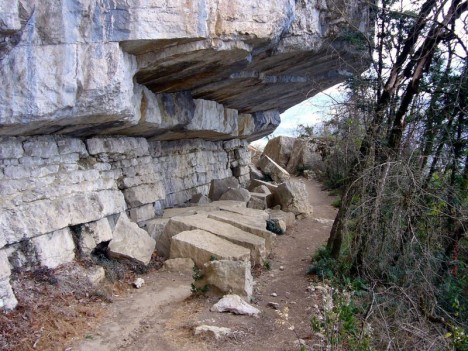 Sangle de la grotte de Mandrin, déc. 2006