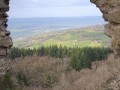 Large panorama depuis les ruines du château de Montbel