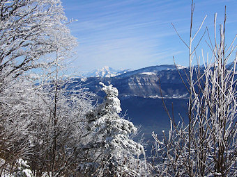 Le Mont Blanc au loin