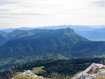 Panorama du Mont Colombier, la Dent d'Arclusaz