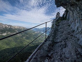 Chemin taillé de la Combe de la Montagne du Charbon