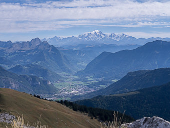 Vallée de Faverges, le Mont Blanc