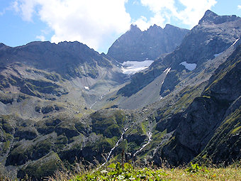 Glacier de Freydane et Pics de Belledonne