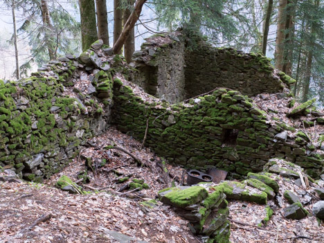 Ruine de Grand Champ, Sentier du Fer - Pinsot