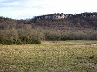 Lambra, la falaise de la Contamine