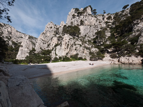 Calanque d'En Vau, la plage