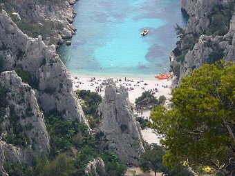 La plage d'En Vau