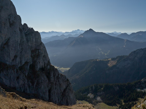 Les Cornettes de Bise, couloir de Saix Rouquin