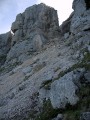 Chamechaude, au pied du couloir cheminée Ouest