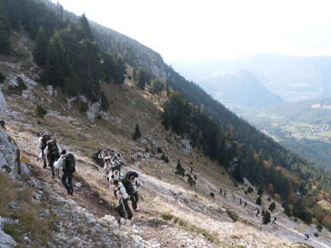Chasseurs alpins à la Folatière