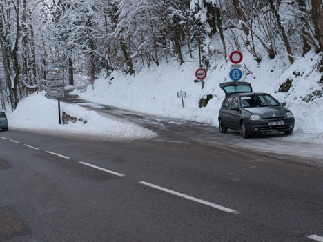 Arrêté de circulation sur la route de Curière