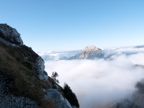 Chamechaude depuis le sangle de la Barrère