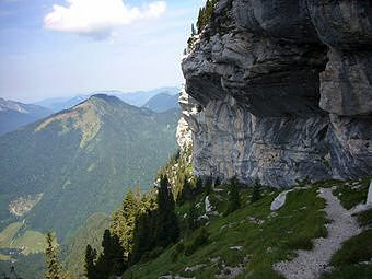 Sur le sangle de la Barrère, Dent de Crolles