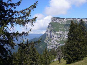 Roche de Fitta et départ du Grand Sangle du Fouda Blanc