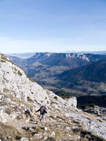 Versant de l'arête Nord du Grand Som