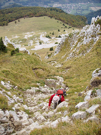 Passage clé de la cheminée de Jusson