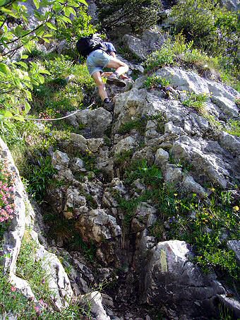 Le Pas des Barres permet d'accder au plateau du Mont Granier