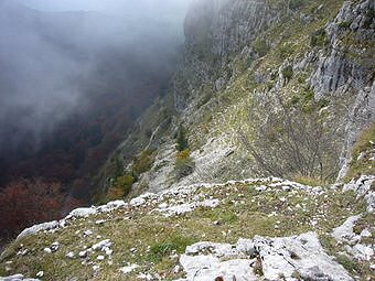 Dans la descente du Mont Outheran