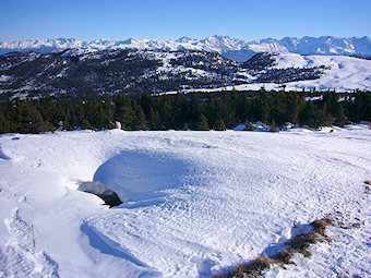 Scialet sous la neige