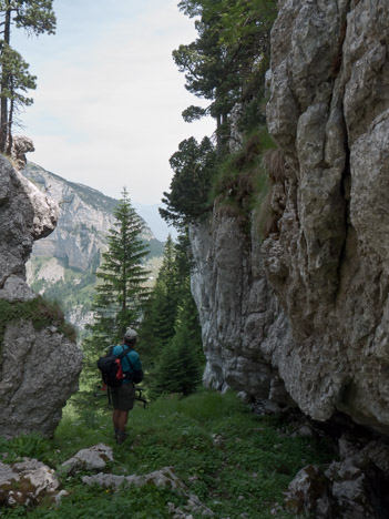 Canyon sous le sommet du Pinet