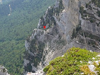 Au bord du cirque de l'aiguillette Saint-Michel