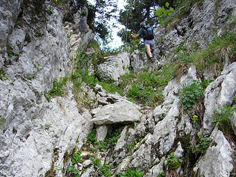 Couloir de sortie du sangle de Belles Ombres