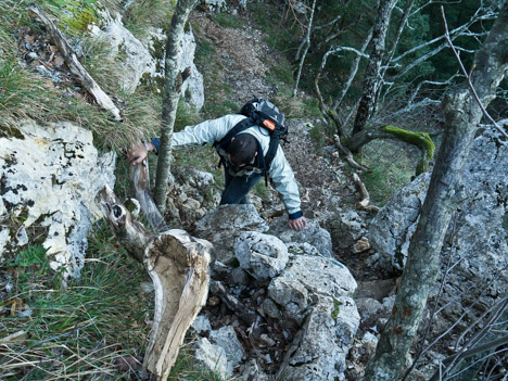 Passage après la Grotte aux Œufs