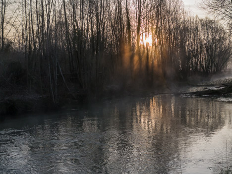 Au bord de la rivière, Druyes-les-Belles-Fontaines