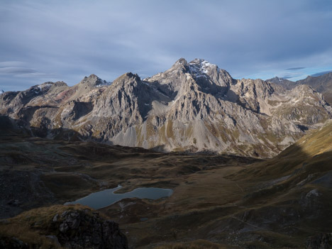 Le Grand Galibier et le Lac des Cerces