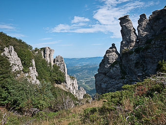 Rochers du Péstéié, Forêt de Saou