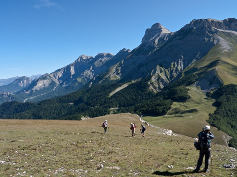 Au-dessus du Col de la Croix