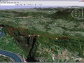 Randonnée du Belvédère du Recorba ouverte dans Google Earth
