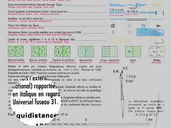 Mention du fuseau UTM (Universal Transverse Mercator) sur les cartes IGN