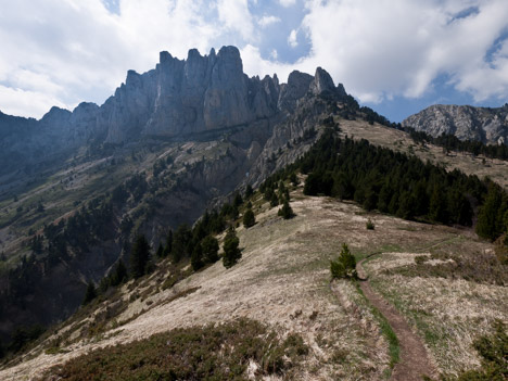 Col de l'Aupet, Rochers du Parquet