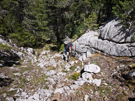 Lacets serrés du vieux chemin