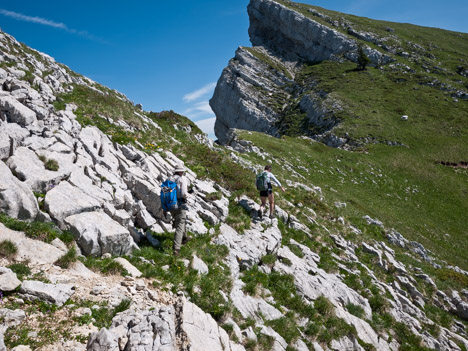 Traversée de la crête des Rochers du Ranc Traversier