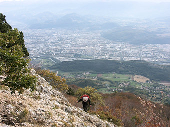 Pentes pierreuses sous Château Bouvier