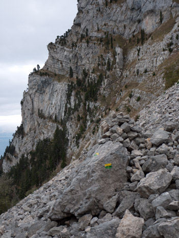 le Vallon des Forges, falaises et vires