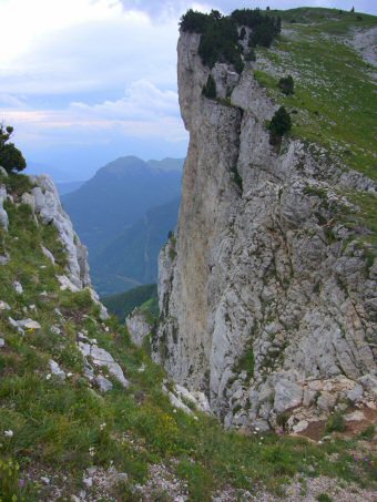 Les falaise à  pic du Pas Ernadant