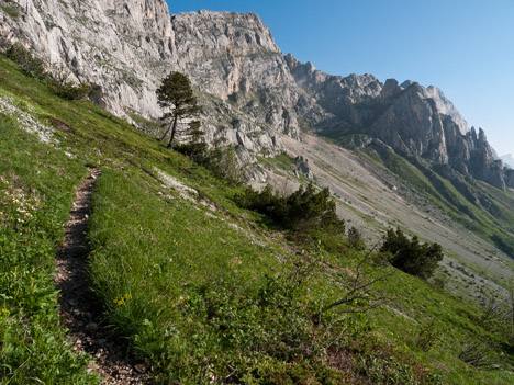 Falaise de Sophie, le cirque du Pas de l'Œille et les Sultanes