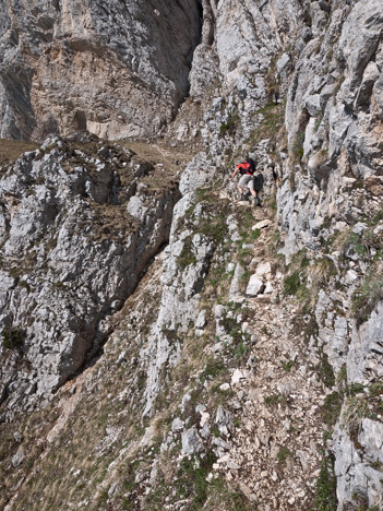 Traversée vers le Pas de Serre Brion