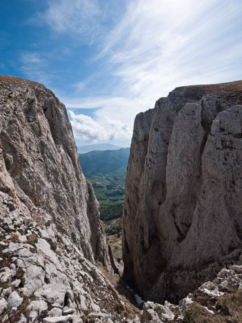 Roche Rousse, profonde brèche