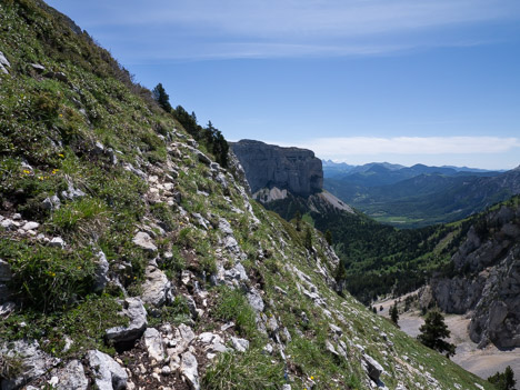 Passage sous le Sommet de Peyre Rouge