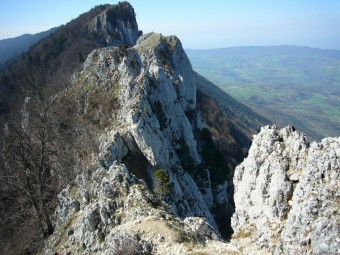 Sur l'arête Sud de la Dent du Chat, Bourdeau, Savoie