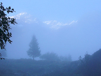 Pointe de Comberousse blanchie des premières neiges