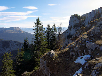 Charmant Som, arête de Chamechine