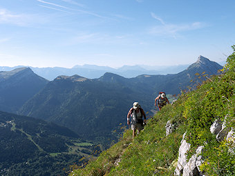 Traversée sous l'arête de la Suiffière