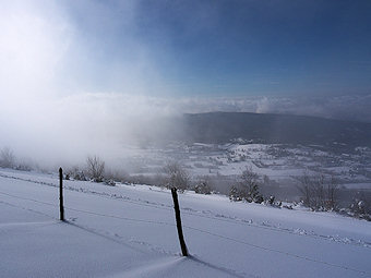 En février sur le Mont Pela