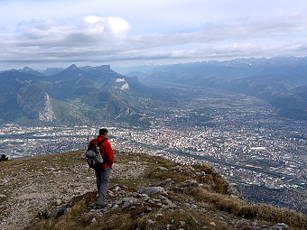 Panorama aérien sur Grenoble